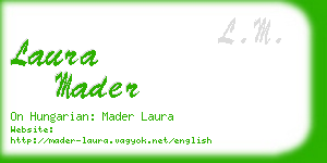 laura mader business card